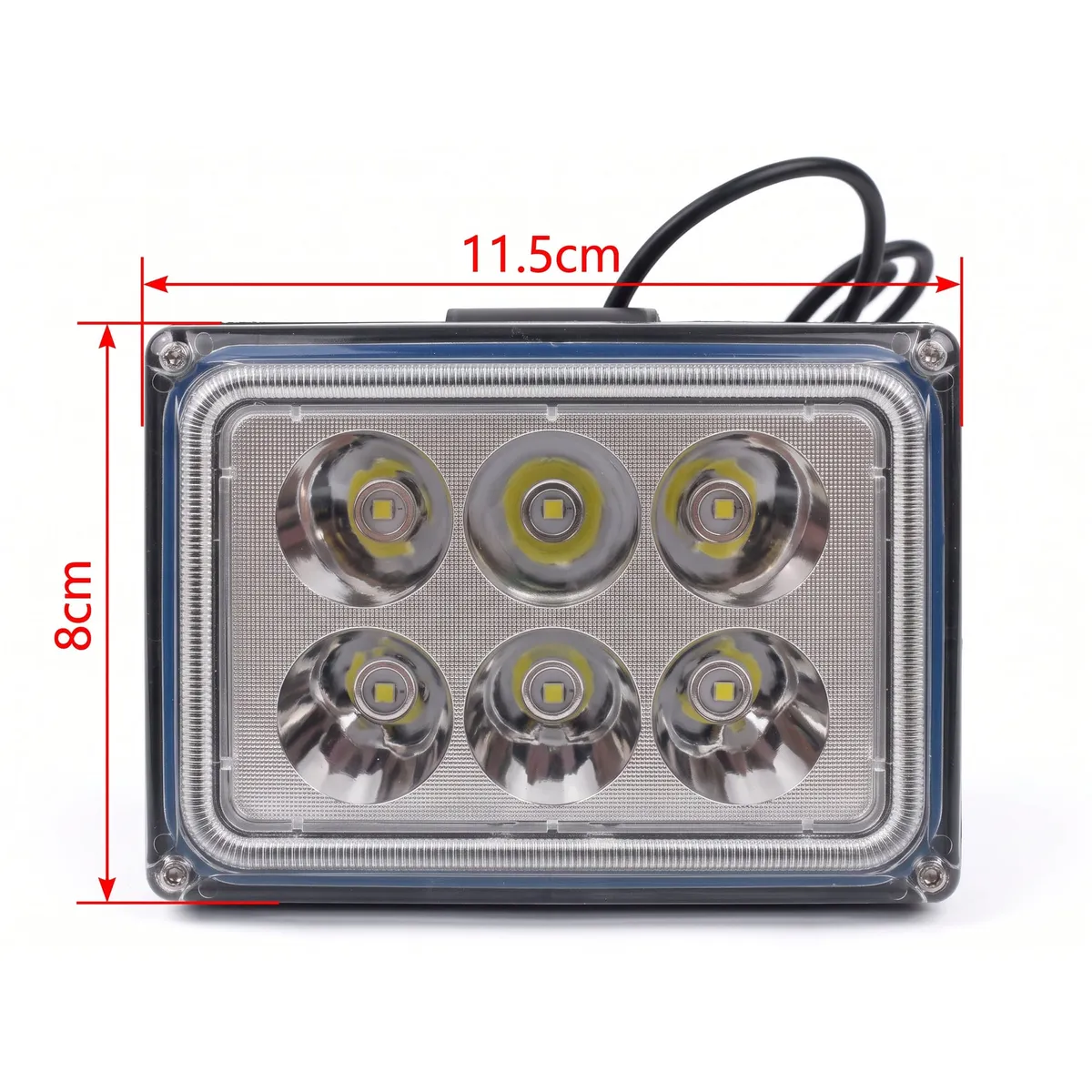 Farol LED retangular 6 LEDs 12–80 V, foto 4