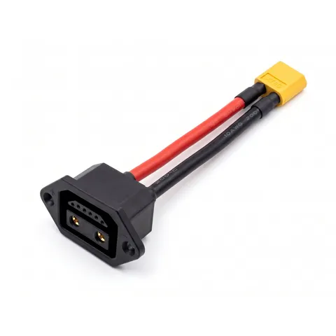 Conector de bateria XT60 macho para scooter elétrica citycoco (2+6 pinos, 12 cm)