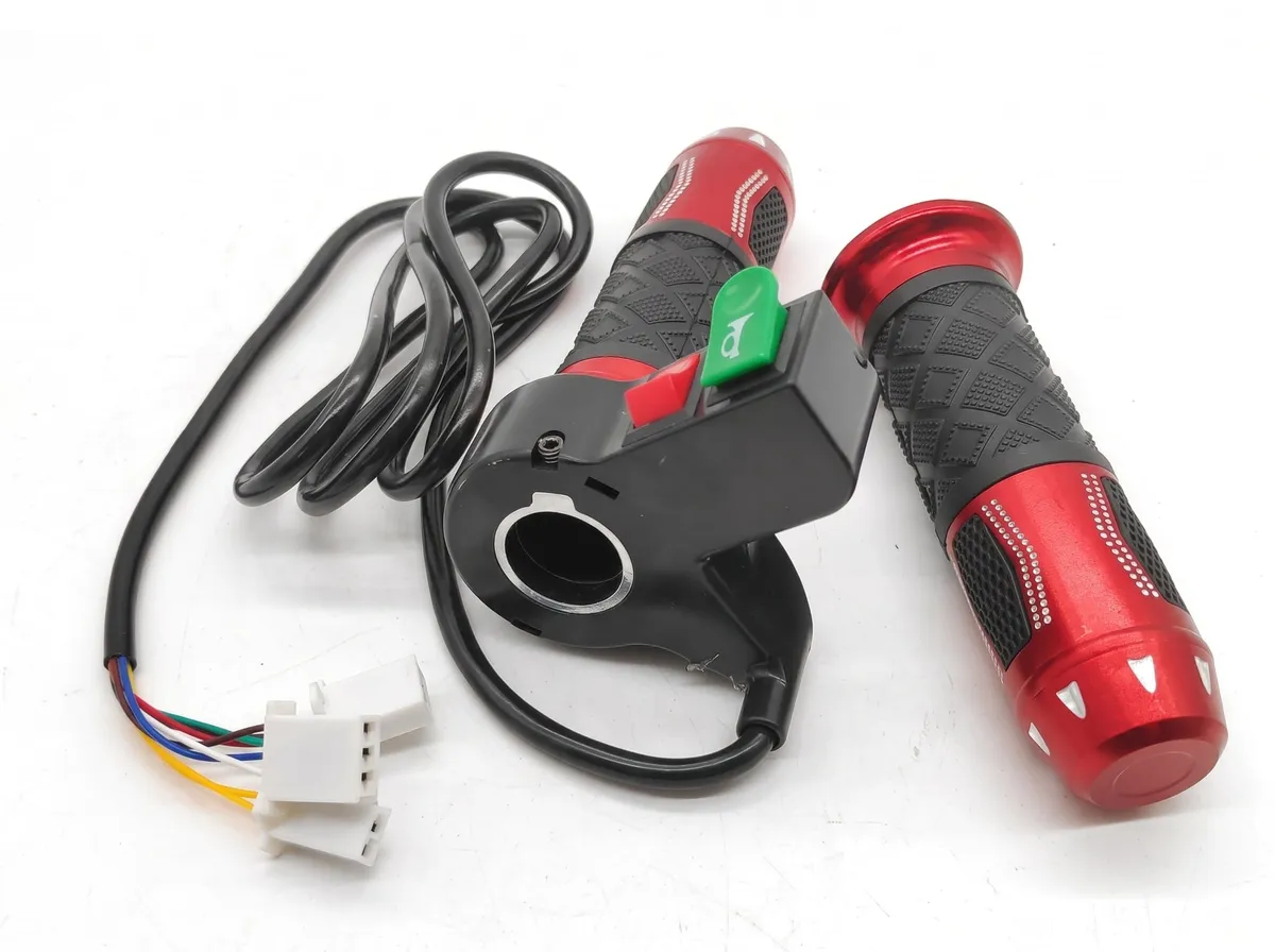 Acelerador de punho 3 velocidades (12–72 V), versão vermelha, citycoco, foto 2