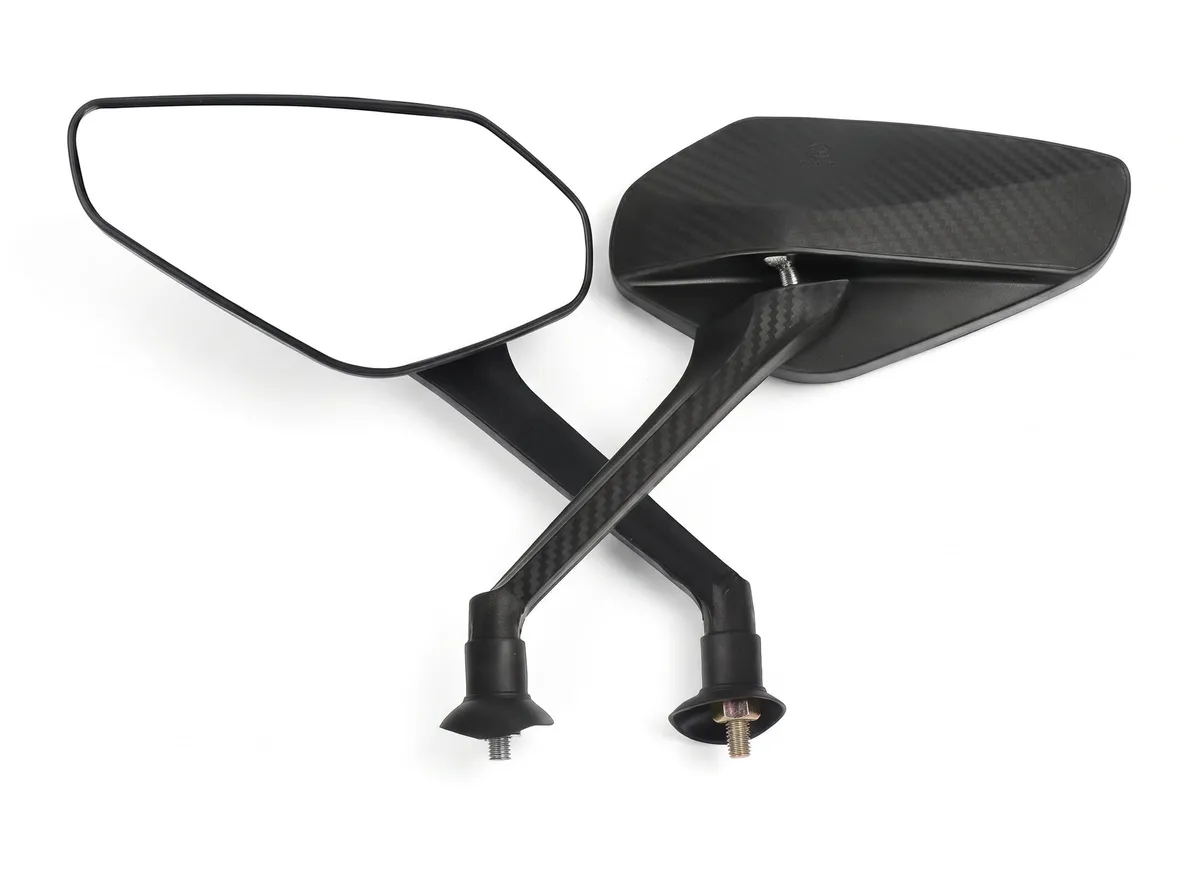 Retrovisor (par) citycoco/scooter - modelo águia 18x9,5 cm, haste 8MM