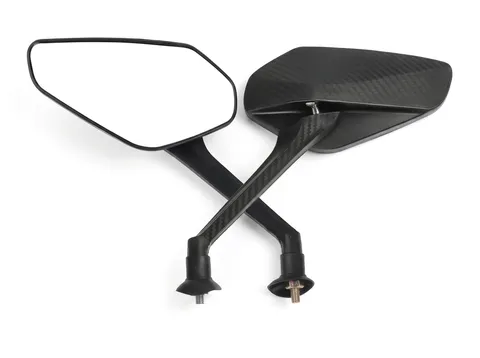 Retrovisor (par) citycoco/scooter - modelo águia 18x9,5 cm, haste 8MM