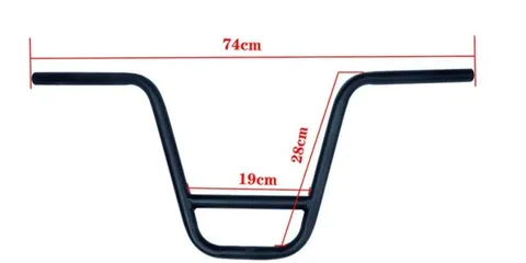 Guidão estilo "cabeça de dragão" (dragon head handlebar) citycoco - modelo 2